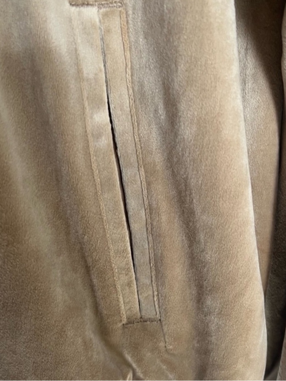 TRUE RELIGION Velour Tour Track Jacket World Tour Travertine Sz M - Picture 7 of 16